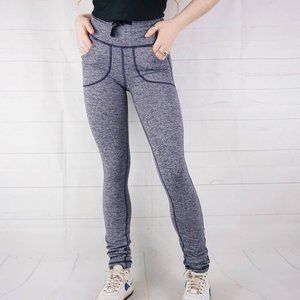 🍓Y2K HEATHER PURPLE GREY LULULEMON YOGA PANTS WITH POCKETS🍓